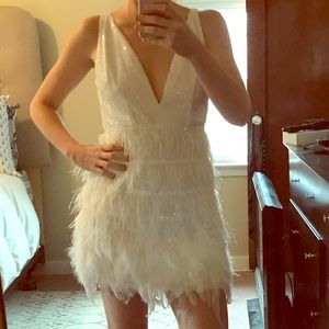 Feather and Sequin Dress